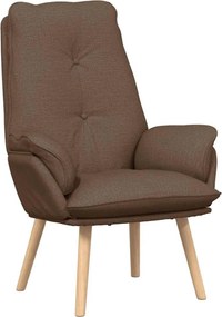 vidaXL Πολυθρόνα Καφέ 69 x 74 x 93 εκ. Πολυεστέρας και Κόντρα Πλακέ