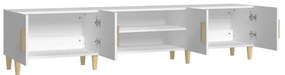 vidaXL Έπιπλο Τηλεόρασης Λευκό 180 x 31,5 x 40 εκ. Επεξεργασμένο Ξύλο