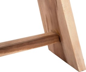 Σκαμπό Saddle pakoworld suar ξύλο σε φυσική απόχρωση 50x30x50εκ