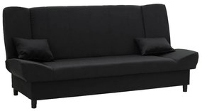 Καναπές - Κρεβάτι Tiko 078-000023 3θέσιος Με Αποθηκευτικό Χώρο 200x85x90cm Black