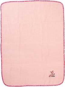 Κουβέρτα Πικέ Κούνιας (100x160) Dimcol Deer 196 Pink