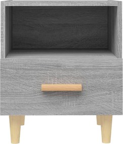 vidaXL Κομοδίνα 2 τεμ. Γκρι Sonoma 40 x 35 x 47 εκ.