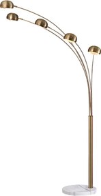 Φωτιστικό Δαπέδου Aca Markella ML312461FB Brass Satin/Marble