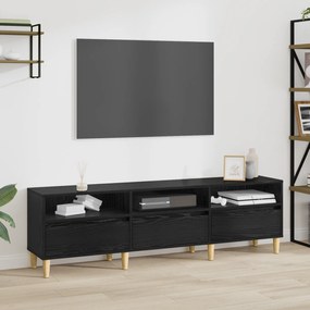 vidaXL Ντουλάπι TV Μαύρη δρυς 150 x 30 x 45 εκ Επεξεργασμένο ξύλο