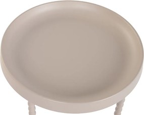 Σετ με 2 τραπέζια Home ESPRIT Κρεμ 75 x 75 x 40 cm