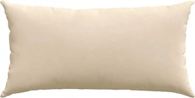 vidaXL Μαξιλάρι Καναπέ 2 pcs Κρεμ 80 x 40 cm ύφασμα