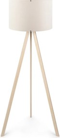 Φωτιστικό δαπέδου PWL-1060 pakoworld Ε27 φυσικό-κρεμ Φ38x140εκ