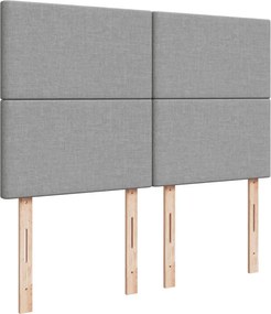 vidaXL Κρεβάτι Boxspring με Στρώμα Αν. Πράσινο 160x200εκ Υφασμάτινο