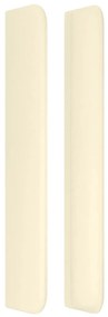 vidaXL Κεφαλάρι με Πτερύγια Κρεμ 83x16x118/128 εκ. Συνθετικό Δέρμα