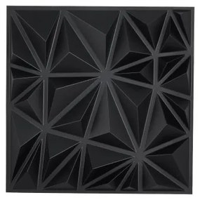 VEVOR 3D Wall Panels 33-Pack 11.81x11.81'' PVC 32 Sq.Ft Coverage Diamond Black