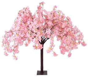 GloboStar® Artificial Garden PINK CHERRY BLOSSOM TREE 20359 Τεχνητό Διακοσμητικό Δέντρο Ροζ Άνθος Κερασιάς Υ140cm