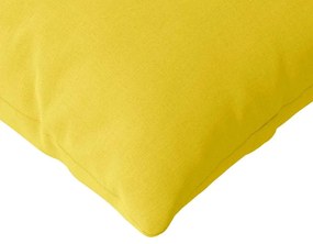vidaXL Μαξιλάρι Καναπέ 2 pcs Απαλό Κίτρινο 120 x 40 cm ύφασμα