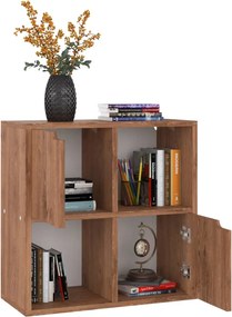 vidaXL Βιβλιοθήκη Χρώμα Καφέ Δρυς 60 x 27,5 x 59,5 εκ. από Επεξ. Ξύλο