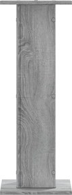 vidaXL Βάσεις Φυτών 2 Τεμ. Γκρι Sonoma 30x30x80 εκ. Επεξεργασμένο Ξύλο