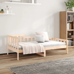 vidaXL Καναπές Κρεβάτι Χωρίς Στρώμα Λευκό 80x200 εκ. Μασίφ Ξύλο Πεύκου