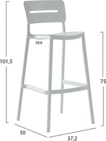 ΣΚΑΜΠΟ BAR ΠΟΛΥΠΡΟΠΥΛΕΝΙΟΥ SNOD2 HM6100.01 ΛΕΥΚΟ 37,2x50x101,5Υεκ.