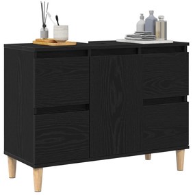 vidaXL Ντουλάπι μπαταρίας Μαύρη Δρυς 80x33x60 εκ Επεξεργασμένο Ξύλο