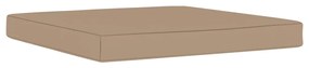 vidaXL Μαξιλάρα Δαπέδου / Παλέτας Taupe 60 x 61,5 x 6 εκ. Υφασμάτινη