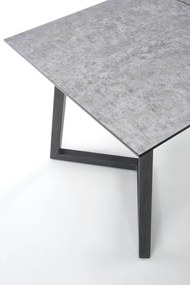 TIZIANO extension table, color: top - light grey / dark grey, legs - dark grey DIOMMI V-CH-TIZIANO-ST