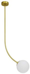 Φωτιστικό Οροφής Drizzle 00921 1xE27 Φ15x100cm Gold-White GloboStar