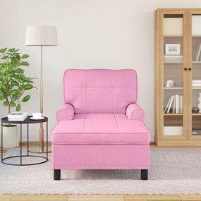 vidaXL Χαλάρωση με μαξιλάρι Ροζ 91 x 157 x 91 εκ. ύφασμα