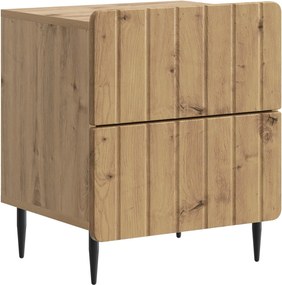 vidaXL Κομοδίνο 2 τεμ. Artisan Δρυς 43 x 34,5 x 49,5 εκ