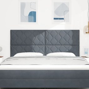 vidaXL Κεφαλάρι Σκούρο Γκρι 180 cm Βελούδο