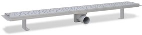 vidaXL Σιφόνια Ντουζιέρας Γραμμικά 2 τεμ. 930x140χιλ. Ανοξ. Ατσάλι