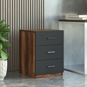 Σετ Επίπλων Γραφείου Καρυδί / Ανθρακί SADIS 140x60x73.8