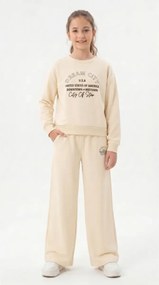 Stewehome Σετ φόρμας κοριτσιού με τύπωμα από πλεκτό ύφασμα (9-10 ετών)