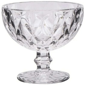 Μπωλ Παγωτού Kare 52.705.23 310ml Φ12cm Clear Cryspo Trio Glass