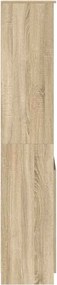 vidaXL Ντουλάπι Sonoma δρυς 50x35x180 εκ. από Επεξεργασμένο Ξύλο