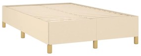 ΚΡΕΒΑΤΙ BOXSPRING ΜΕ ΣΤΡΩΜΑ ΚΡΕΜ 120X190 ΕΚ. ΥΦΑΣΜΑΤΙΝΟ 3270409