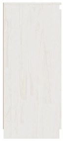 Ντουλάπι Λευκό 60 x 36 x 84 εκ. από Μασίφ Ξύλο Πεύκου - Λευκό