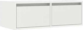 vidaXL Έπιπλο Τηλεόρασης με LED Λευκό 75x35,5x25 εκ.