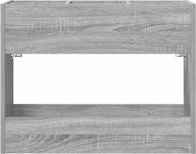 vidaXL Σχέδιο &amp; βάση αποθήκευσης Γκρίζο Σονομα 65 x 24 x 50 εκ