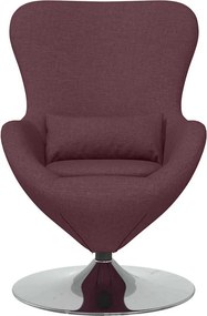 vidaXL Κάθισμα-αυγό Μοβ 63 x 73 x 90 εκ ύφασμα