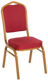 ΚΑΡΕΚΛΑ ΜΕΤΑΛΛΙΚΗ ΣΥΝΕΔΡΙΟΥ CATERING HILTON- ΜΠΟΡΝΤΟ ΥΦΑΣΜΑ HM0054.21 44x66x92,5Yεκ.