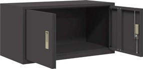 vidaXL Ντουλάπι αποθήκευσης Μαύρο 80 x 40 x 40 cm Ατσάλι