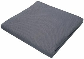 Κουβέρτα Βαμβακερή Πικέ Υπέρδιπλη 240x260εκ. Sanforized Grey