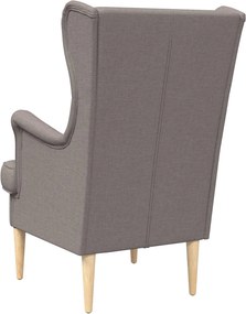 vidaXL Πολυθρόνα Taupe Ύφασμα