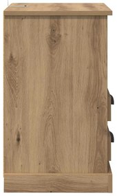 vidaXL Κομοδίνο artisan δρυς 43 x 36 x 60 εκ Επεξεργασμένο ξύλο