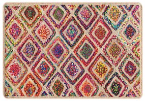 vidaXL Χαλί Πλενόμενο Πολύχρωμο 120 x 180 εκ.