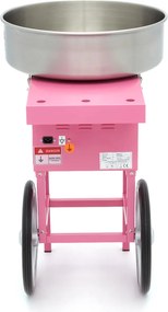 Candy Floss Machine – Ø 52cm – Pink – with Cart