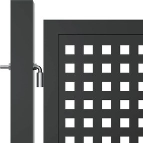 vidaXL Πόρτα Κήπου Ανθρακί 300x150 εκ. Ατσάλι
