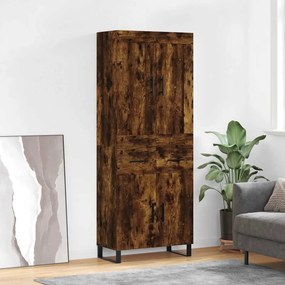 vidaXL Ντουλάπι Καπνιστή Δρυς 69,5x34x180 εκ. από Επεξεργασμένο Ξύλο