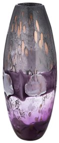 Γυάλινο Βάζο 'Feeling' Γκρι/Βιολετί 42x17cm