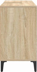 vidaXL Ντουλάπι νιπτήρα με ράφι με πόρτα Δρύς Sonoma 80 x 33 x 60 εκ