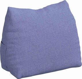 vidaXL Μαξιλάρι Πλάτης Μπλε τζην 45 x 20 x 35 εκ. ύφασμα