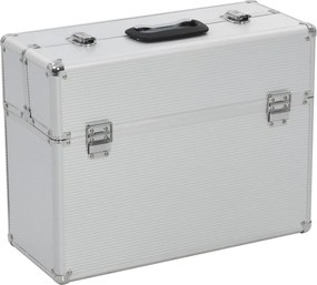 vidaXL Εργαλειοθήκη 47x36x20 εκ. Ασημί Αλουμινίου